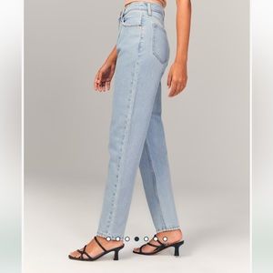 Abercrombie Pleated High Rise 80s Mom Jean